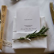 Softley Events - Weddings - Menu on Table