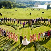 Softley Events - Kimberley Hall - Group shot in the garden